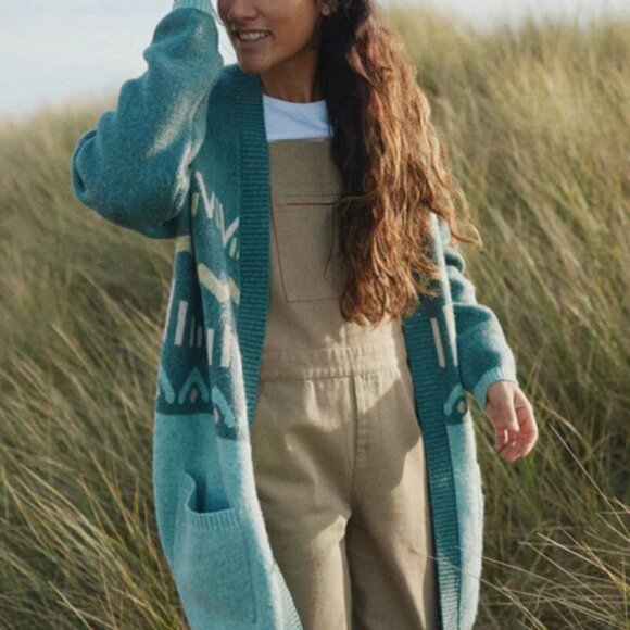 NWT Passenger Clothing Nettle Recycled Knitted Cardigan - Picture 1 of 9
